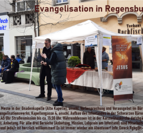 Evangelisation in der Regensburger Fußgängerzone, 12. September