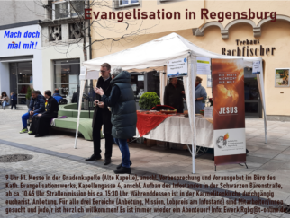 Evangelisation in der Regensburger Fußgängerzone, 12. September