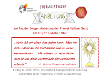 24h Anbetung 16./17. Okt.