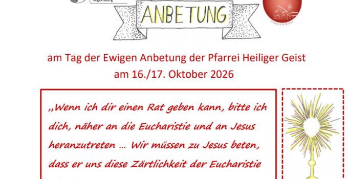 24h Anbetung 16./17. Okt.