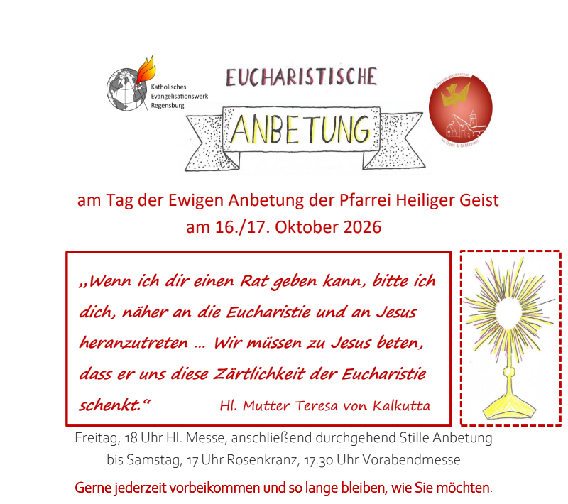 24h Anbetung 16./17. Okt.